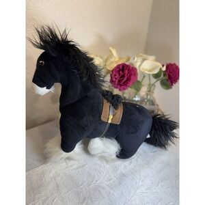 Disney Store Exclusive Merida Brave 15" Angus Black and White Horse Plush